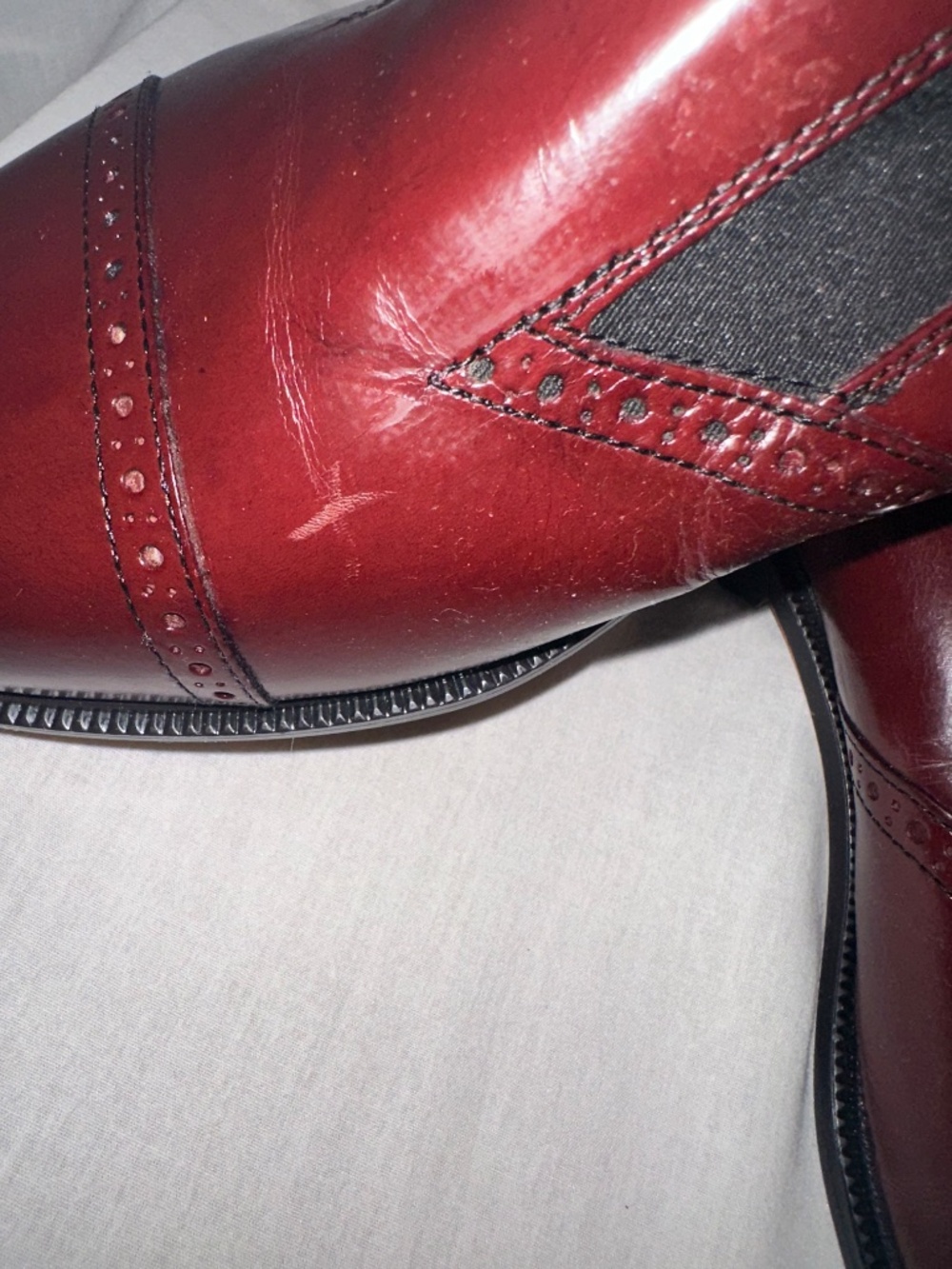 Leather Classics size 11, burgundy loafers - Picture 9 of 9